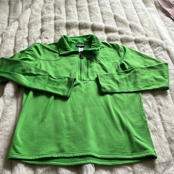 Patagonia Other - Patagonia Men's R1 Fleece Pullover Lime Bright Green 1/2 Zip Waffle